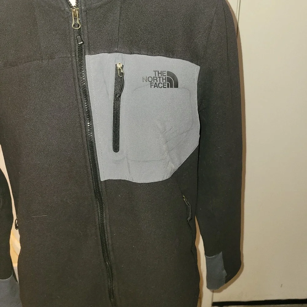 The North Face Men's Chimborazo Full Zip Fleece Jacket Black Gray S XL outerwear